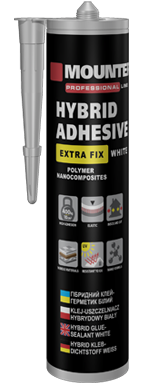 Hybrid glue-sealant MOUNTER