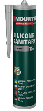 Sanitary silicone sealant gray